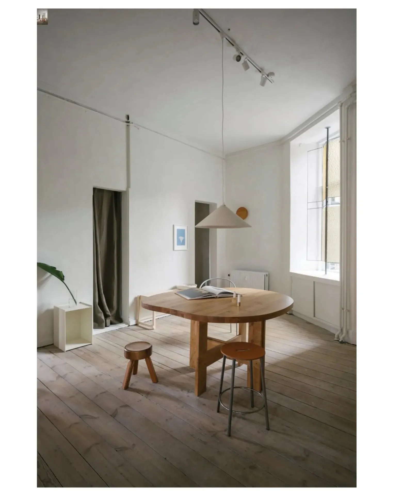 Farmhouse Irregular Shape Wooden Table