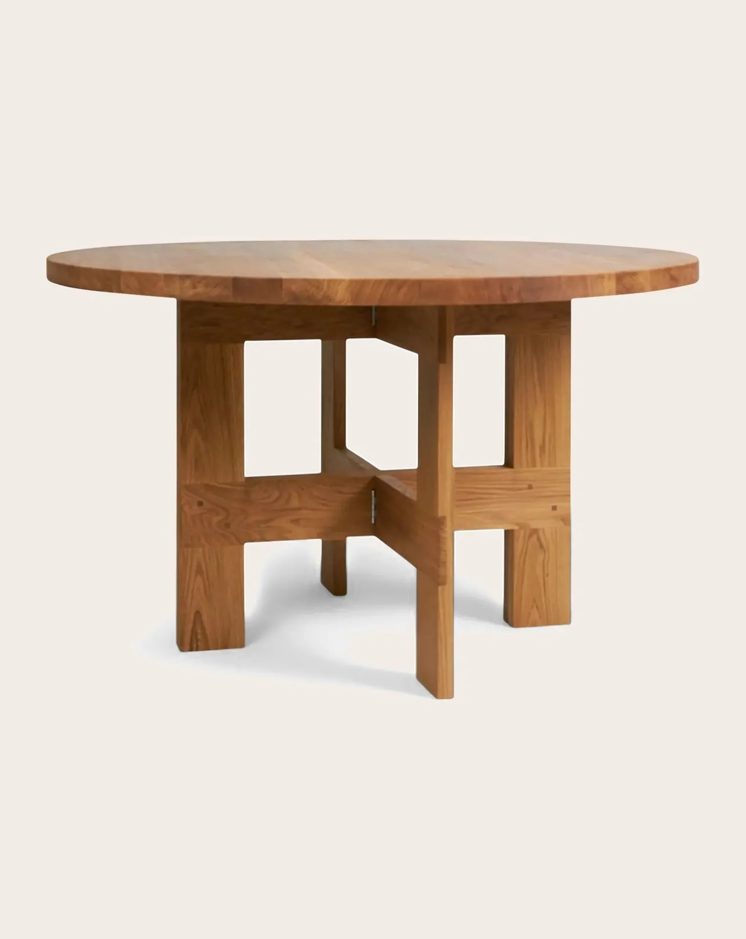 Farmhouse Round Wooden Table