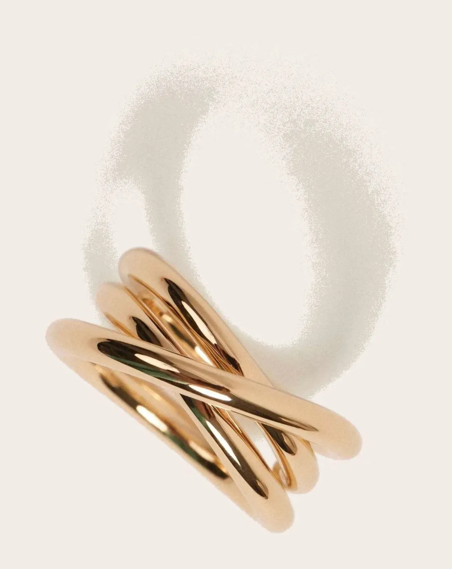 Gold-plated La Passionnée ring
