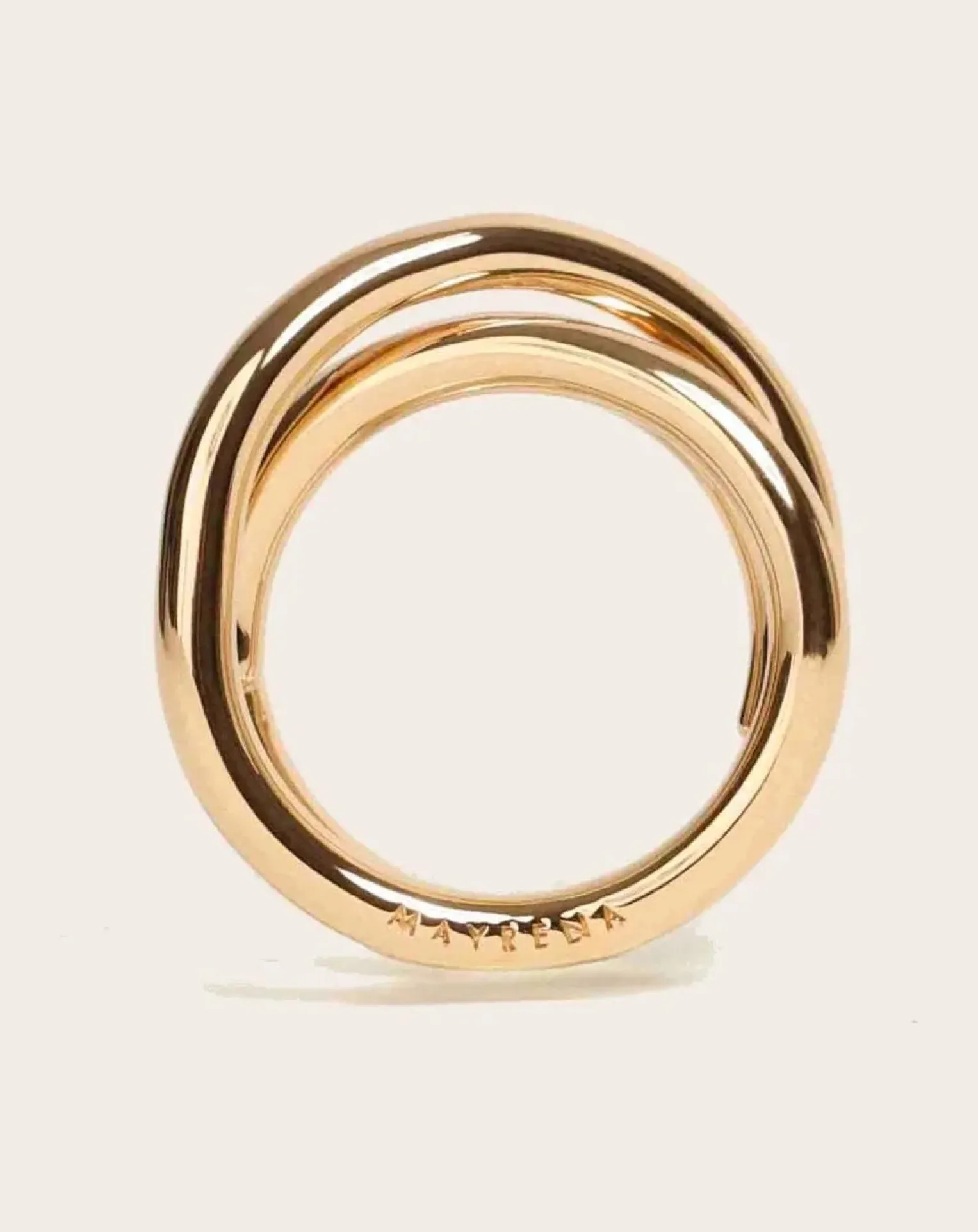 Gold-plated La Passionnée ring
