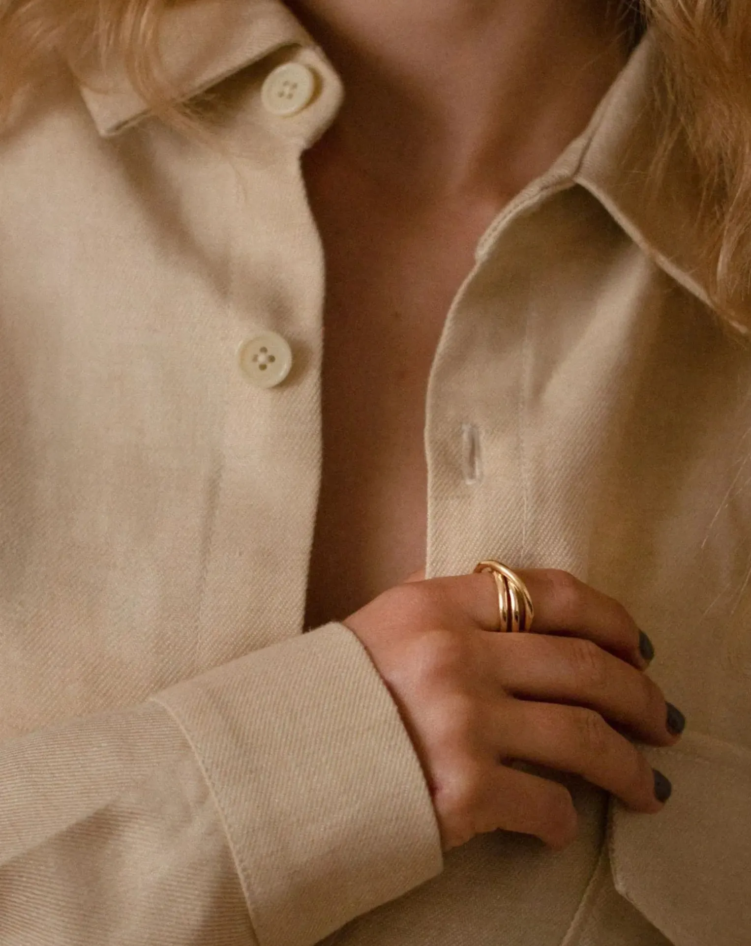 Gold-plated La Passionnée ring