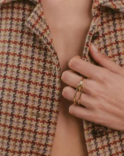 Gold-plated L'Audacieuse ring