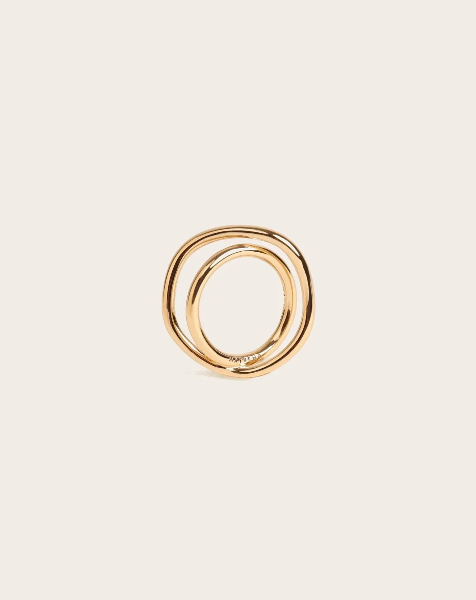 Gold-plated Shell ring
