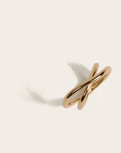 Gold-plated Shell ring