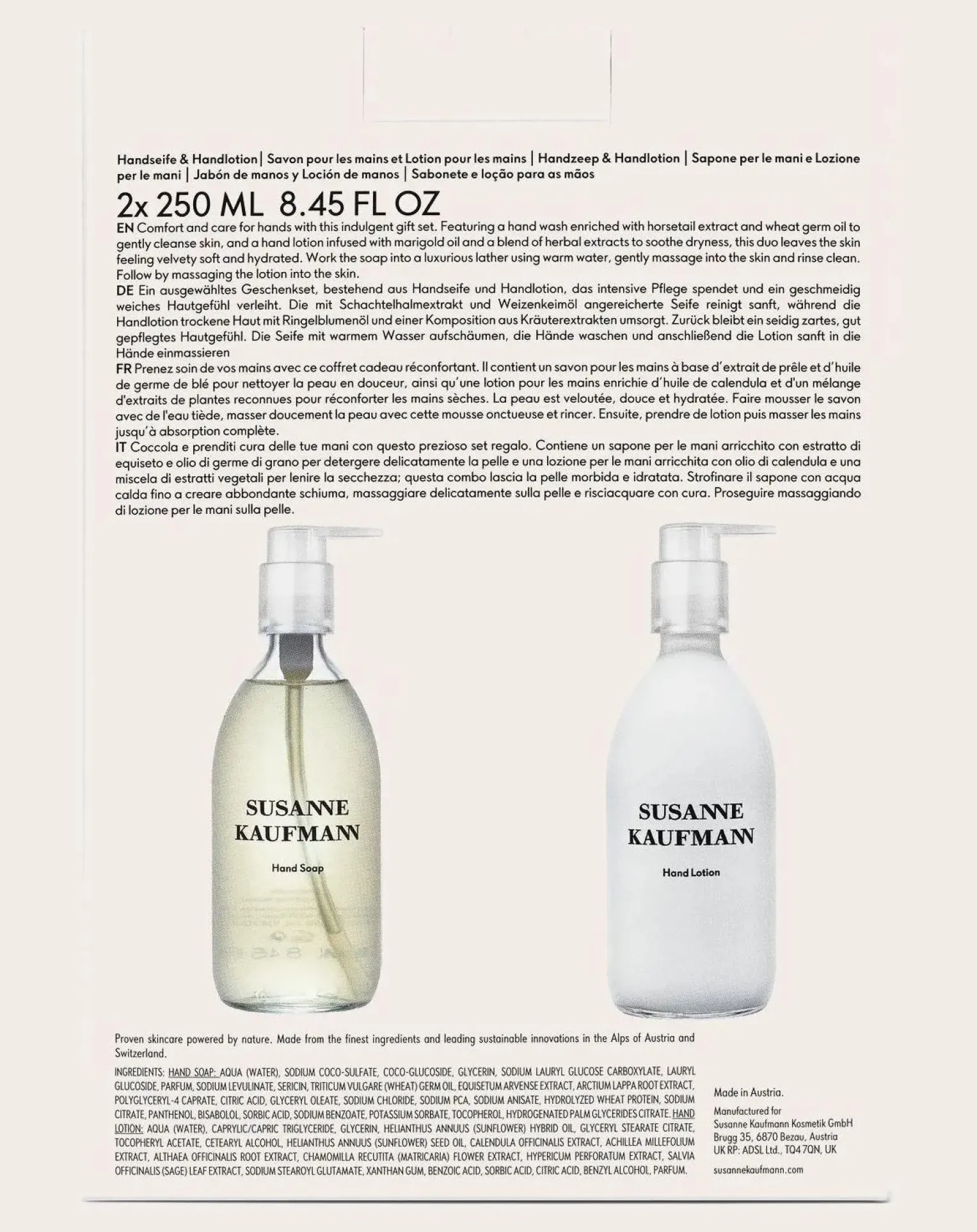 Hand soap and cream set - 500ml