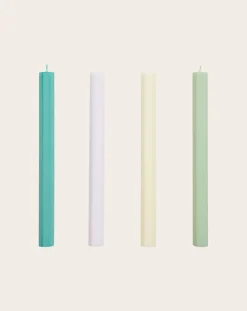 Hexagon Pastel candles - Set of 4