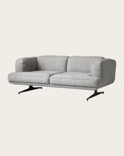 Inland AV22 2-Seater Sofa, Black Base