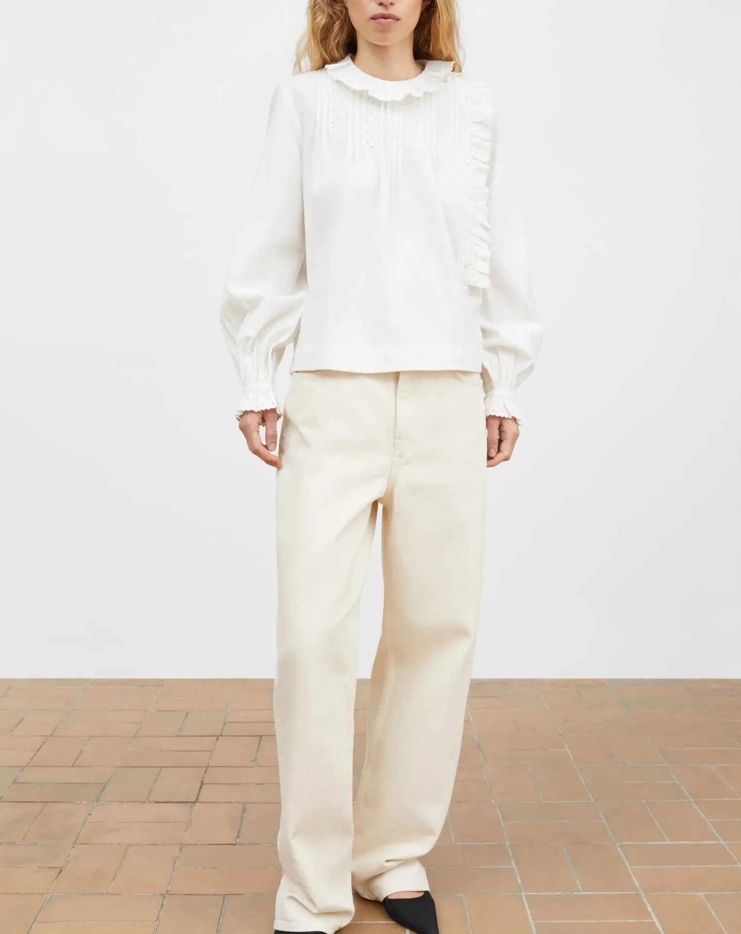 Iris organic cotton blouse