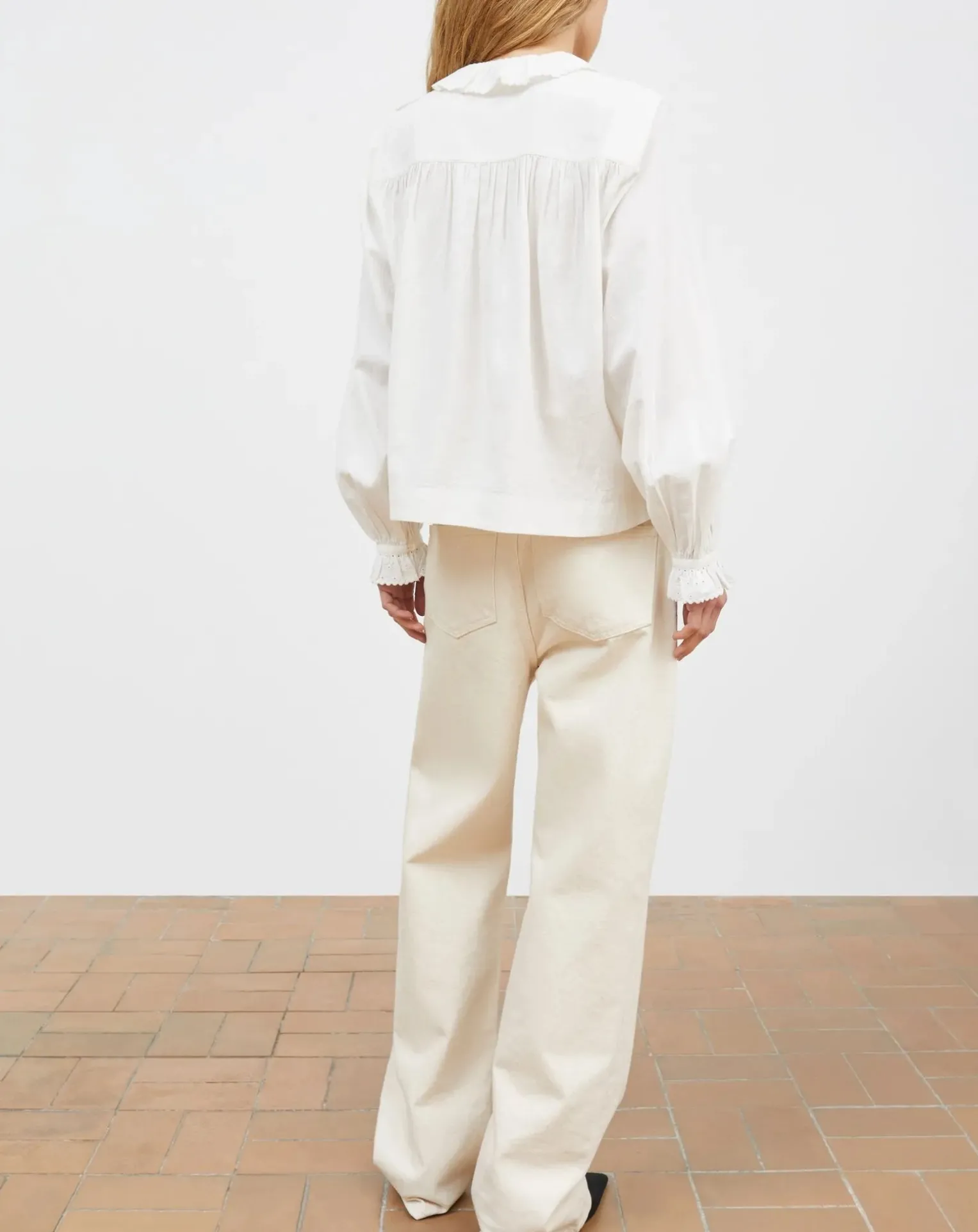 Iris organic cotton blouse