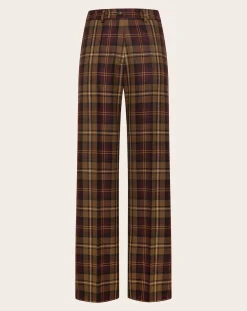 Lanzarote Bis Virgin Wool Check Trousers