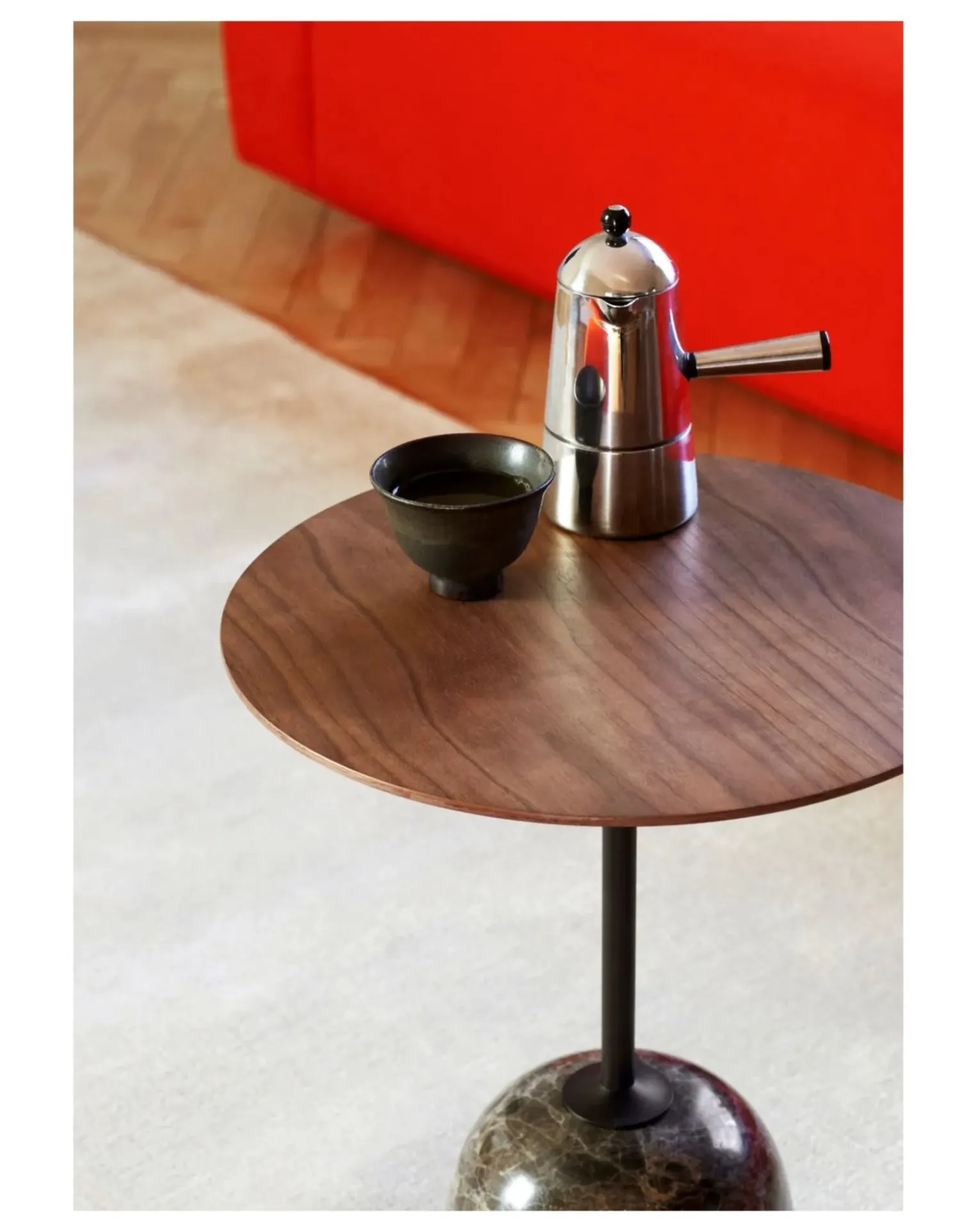 Lato LN8 Side Table, Walnut Top