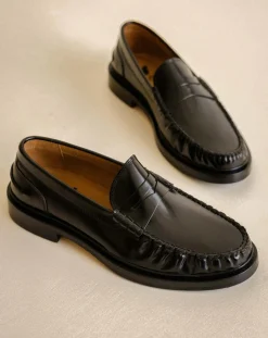 Leather loafers