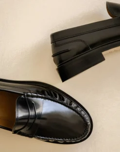Leather loafers