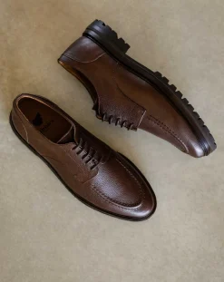 Leather Platform Derbies
