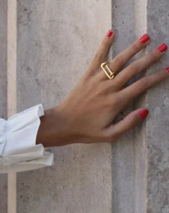 L'Insolite gold-plated ring