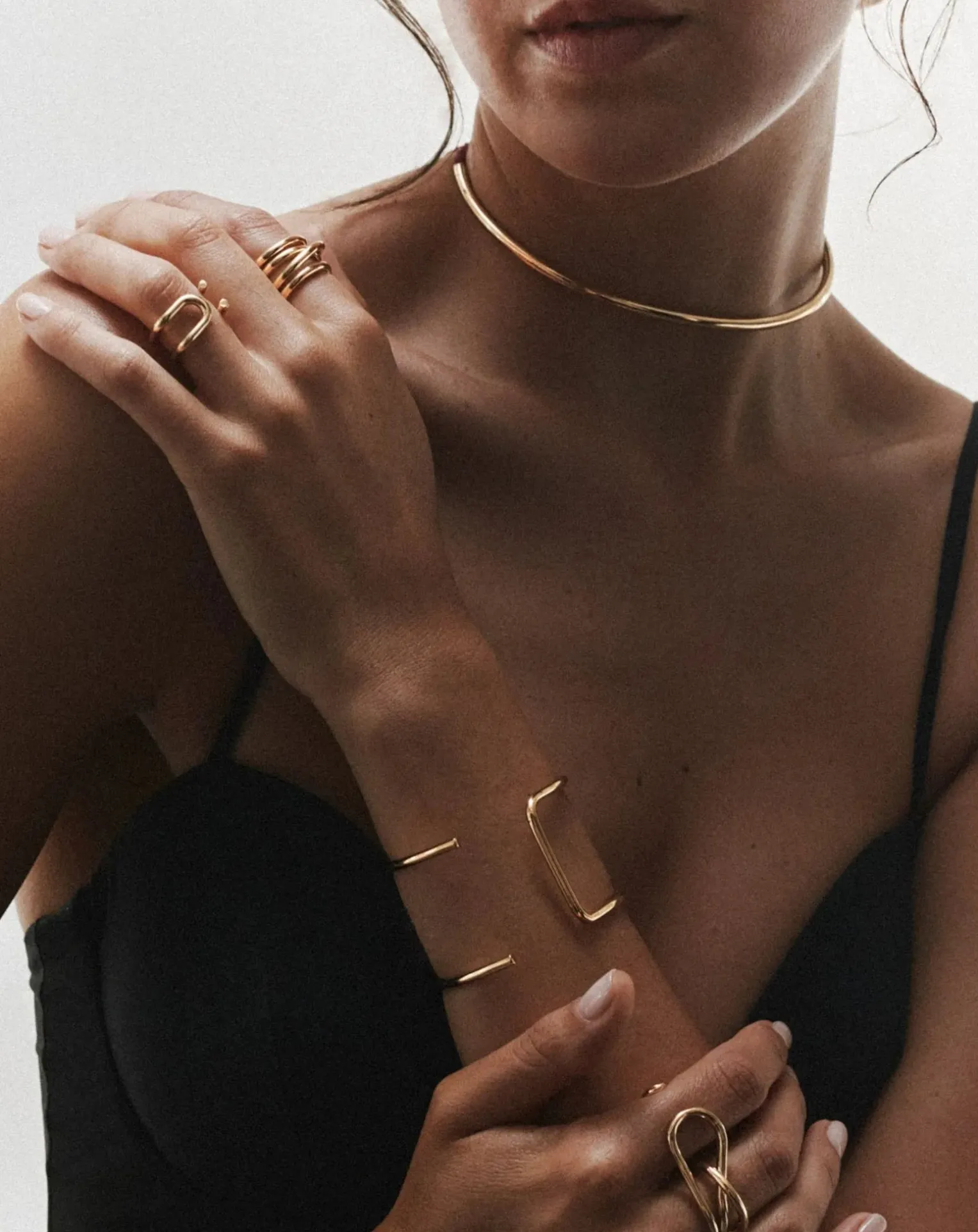 L'Intégrale gold-plated ring