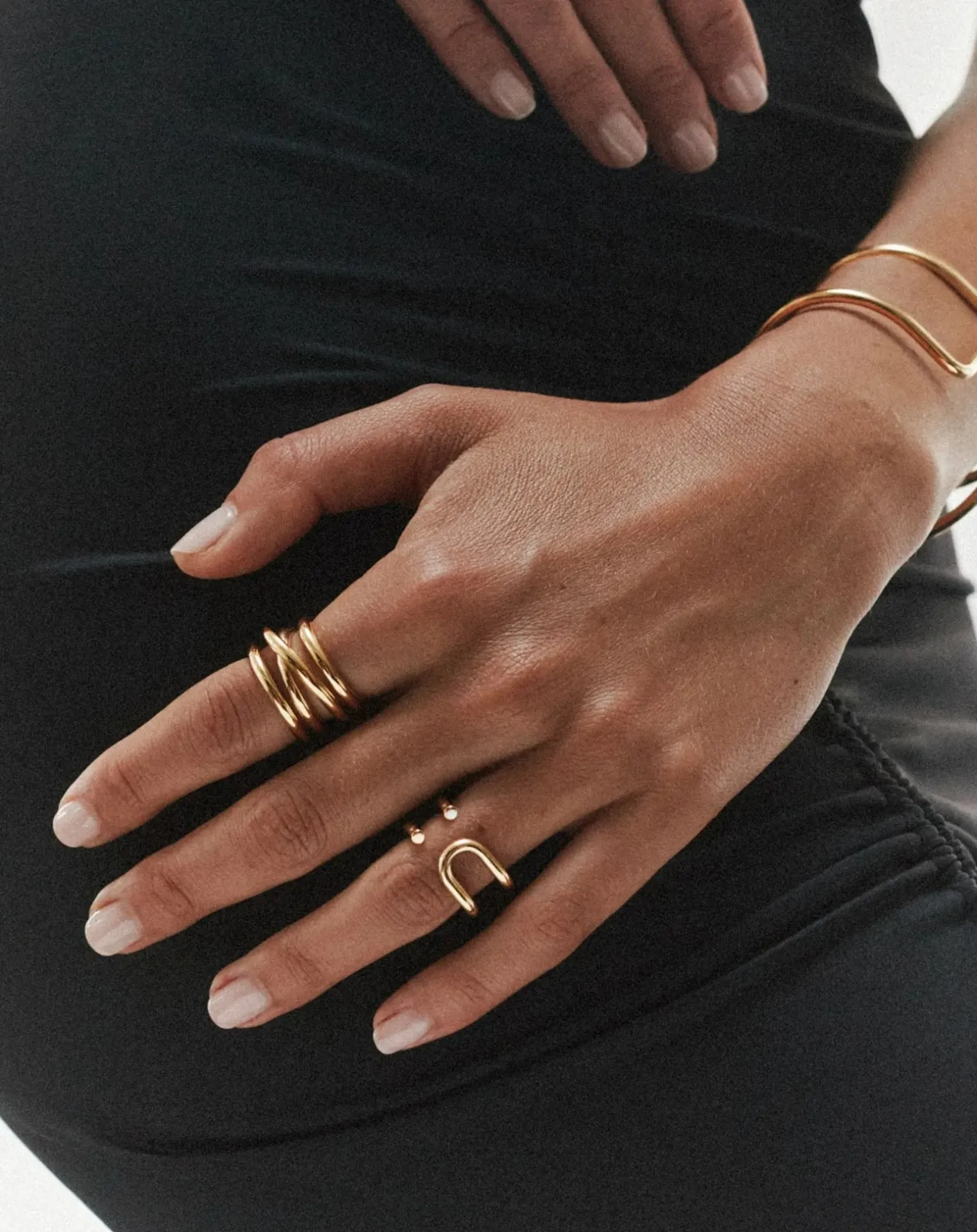 L'Intégrale gold-plated ring