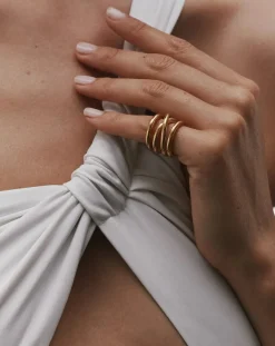 L'Intégrale gold-plated ring