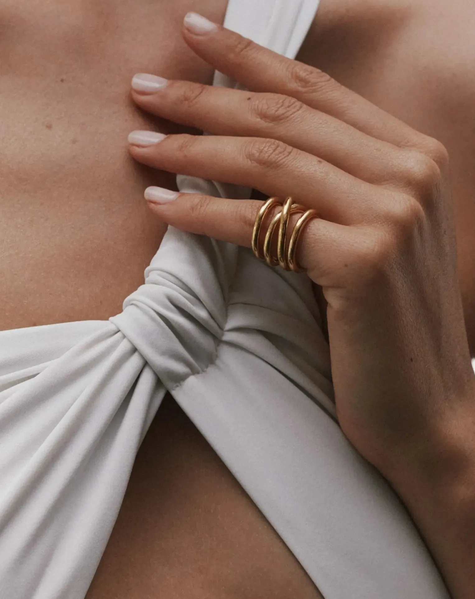 L'Intégrale gold-plated ring