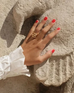 L'Intégrale gold-plated ring