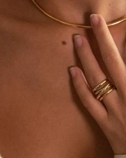 L'Intégrale gold-plated ring