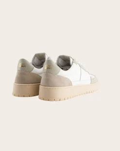 Low sneakers in nappa leather