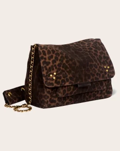 Lulu M Leopard bag
