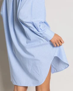 Lydie Striped Shirt Dress