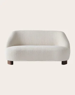 Margas LC3 2-Seater Sofa - Walnut Wood Legs