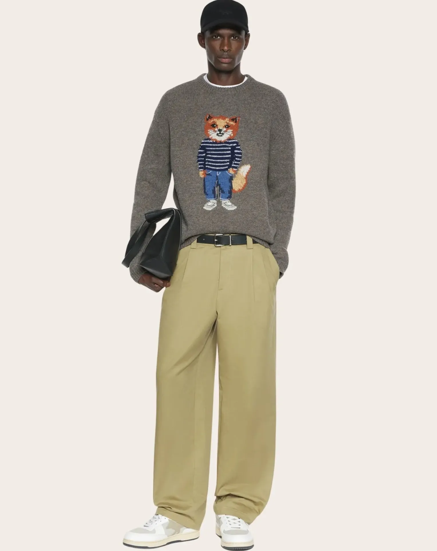 Merino Wool Dressed Fox Sweater