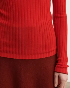 Merino wool ribbed crewneck undershirt - Women's Collection