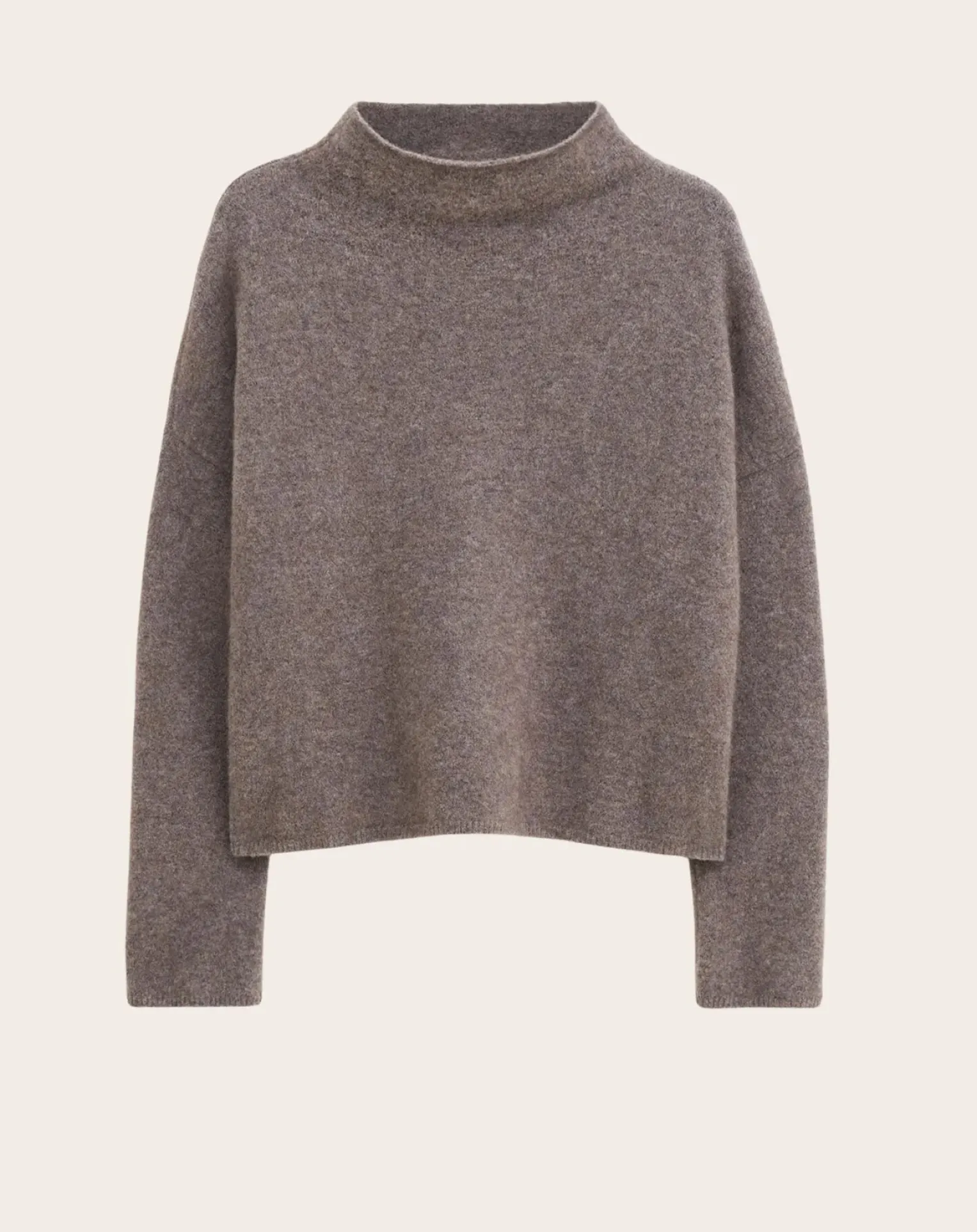 Mika stand-up collar sweater in Yak wool