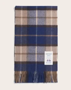 Norse Moon scarf Merino wool plaid