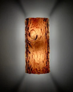 Oak wall lamp
