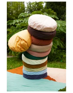 Organic Cotton Percale Round Cushion