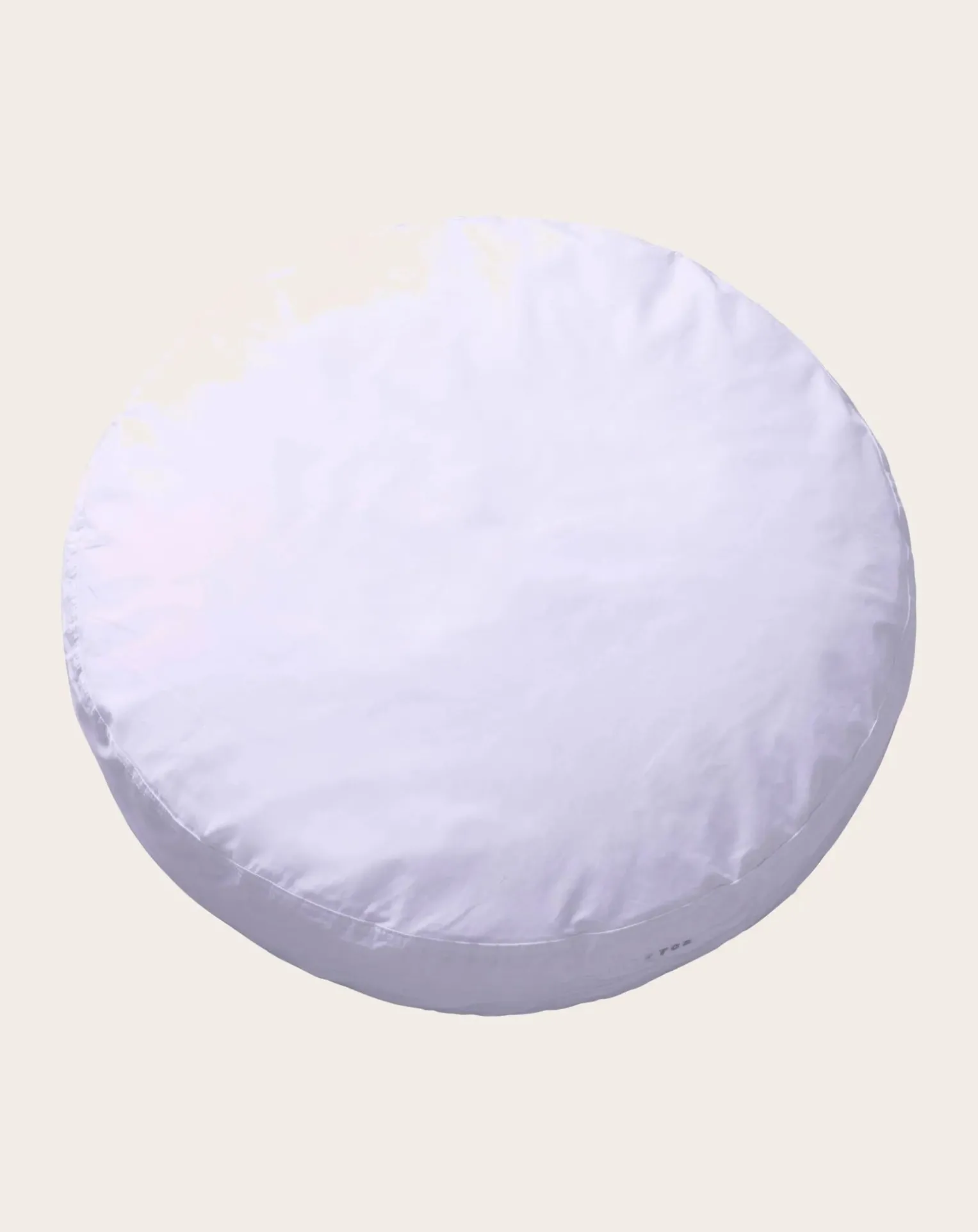 Organic Cotton Percale Round Cushion