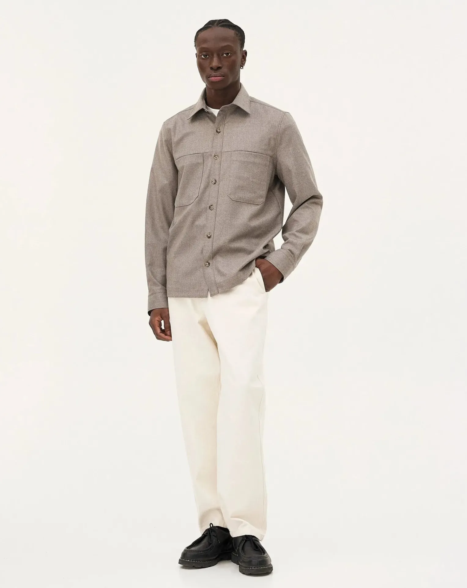 Ottawa Mushroom Virgin Wool Overshirt