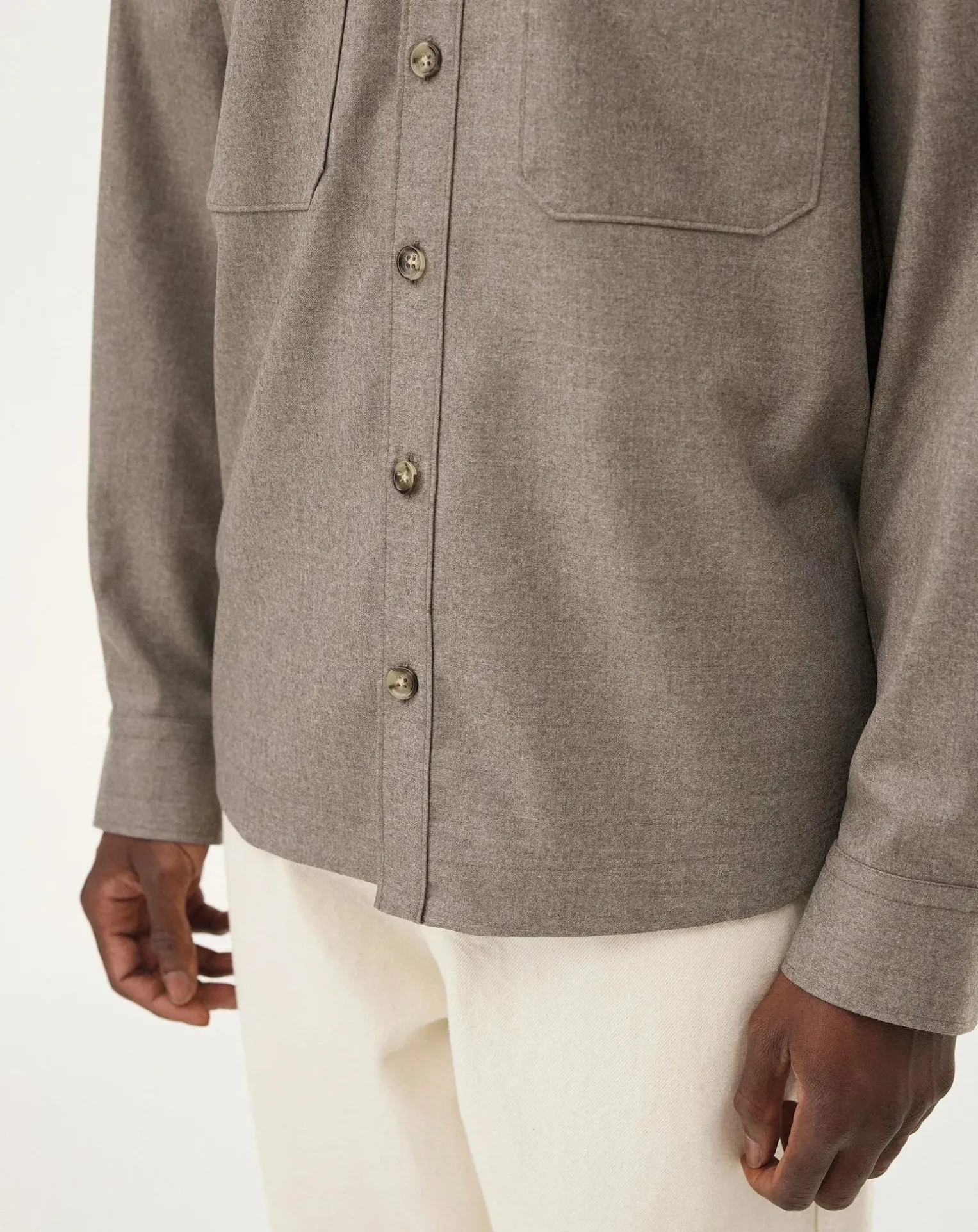 Ottawa Mushroom Virgin Wool Overshirt