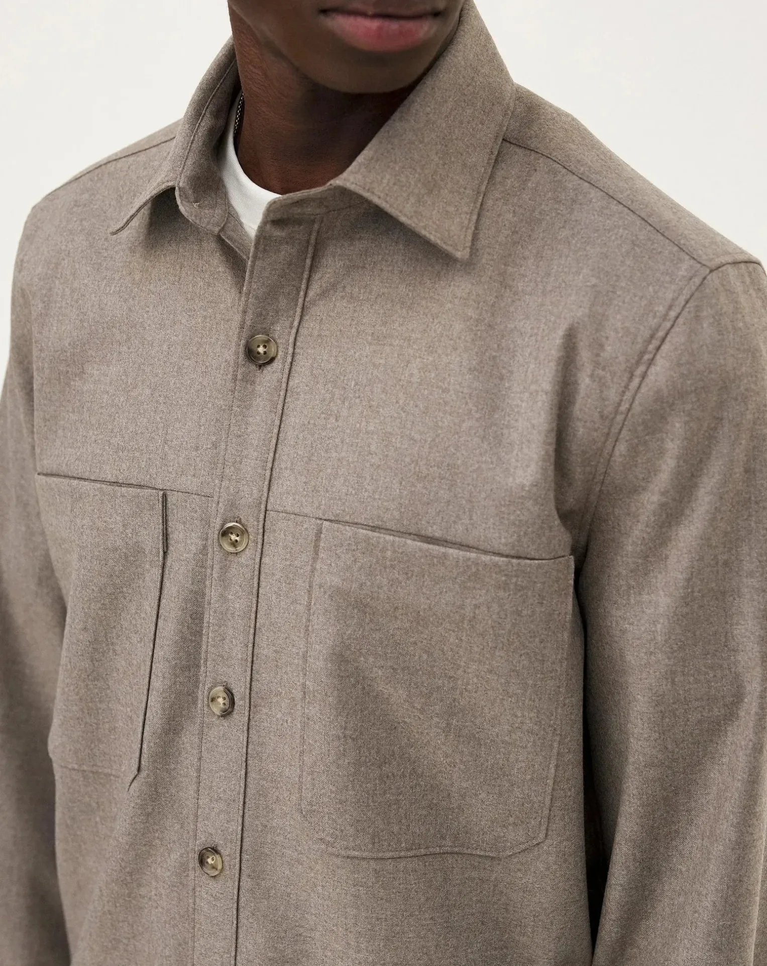 Ottawa Mushroom Virgin Wool Overshirt