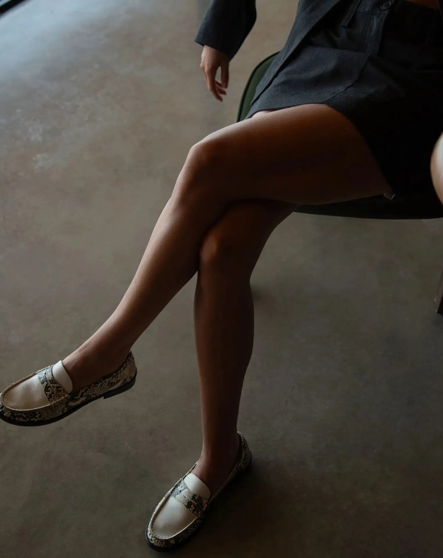 Penny Python Loafers