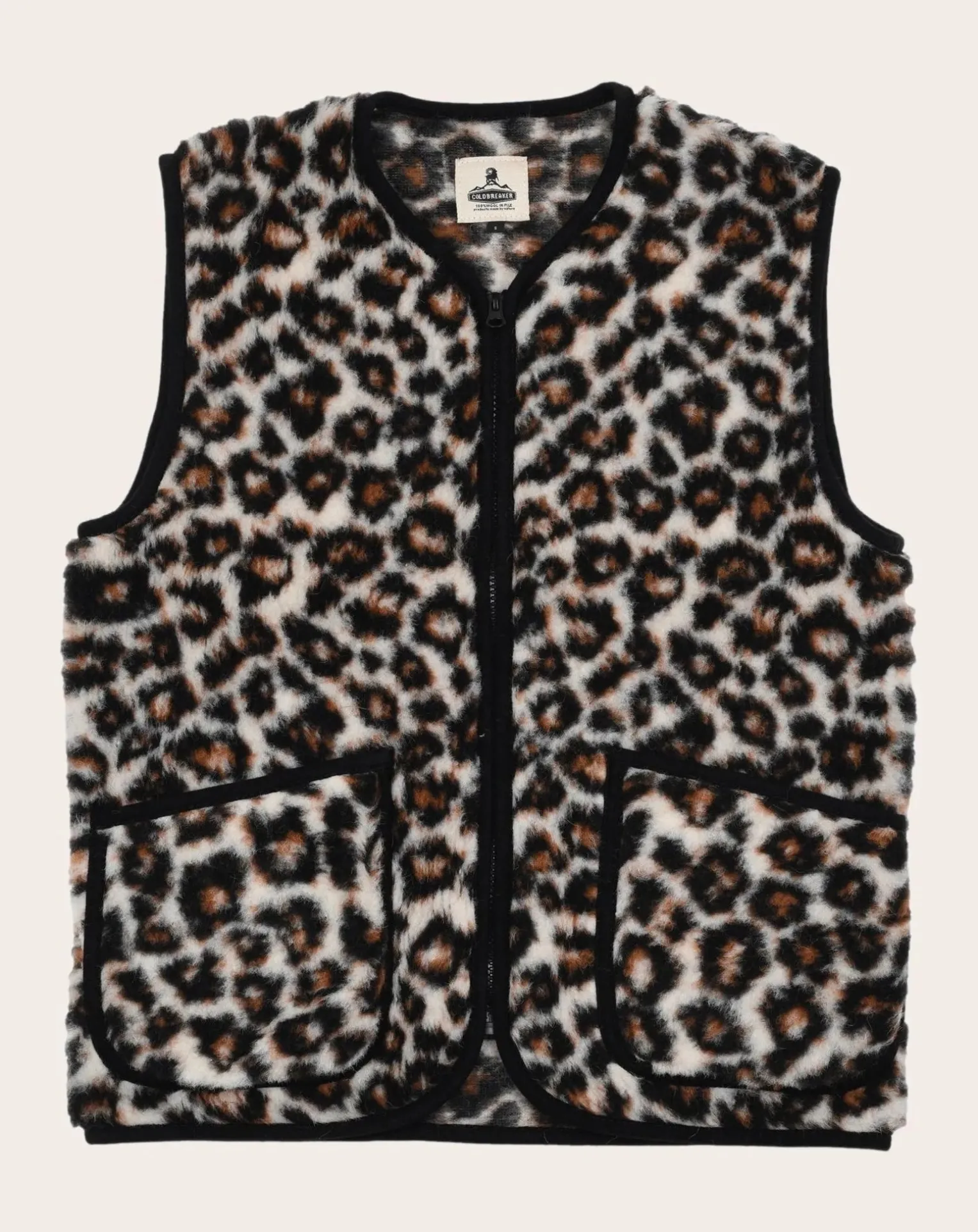 Pepitko Vest Wool Leopard Sleeveless Vest