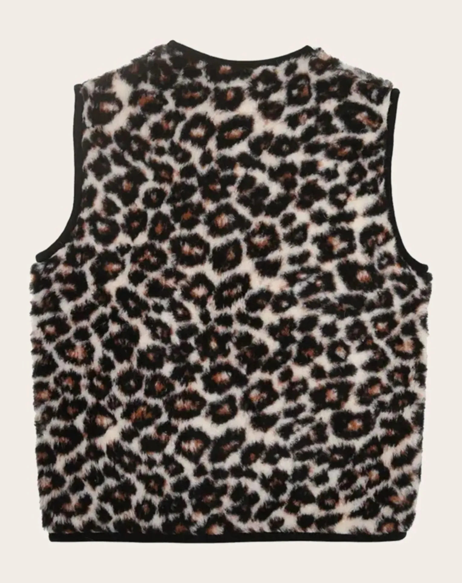 Pepitko Vest Wool Leopard Sleeveless Vest