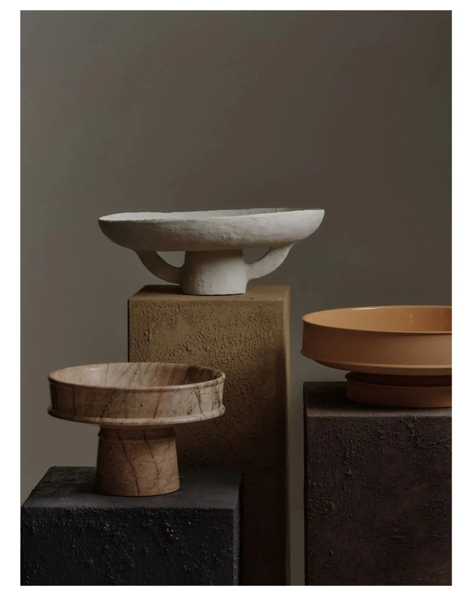 Plateau de présentation Earth en papier maché