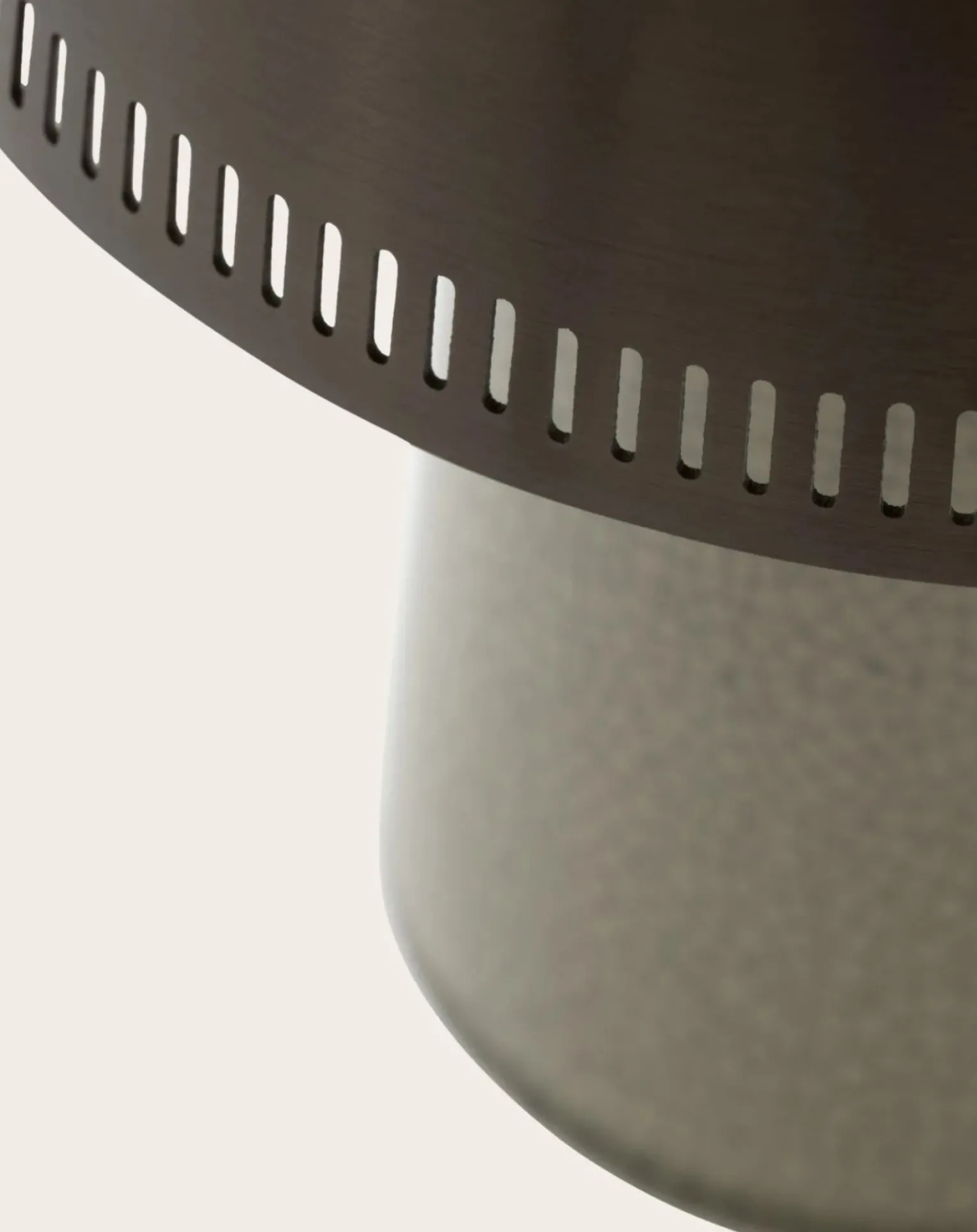 Portable Raku table lamp