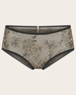 Printed Purple Metallic Panties