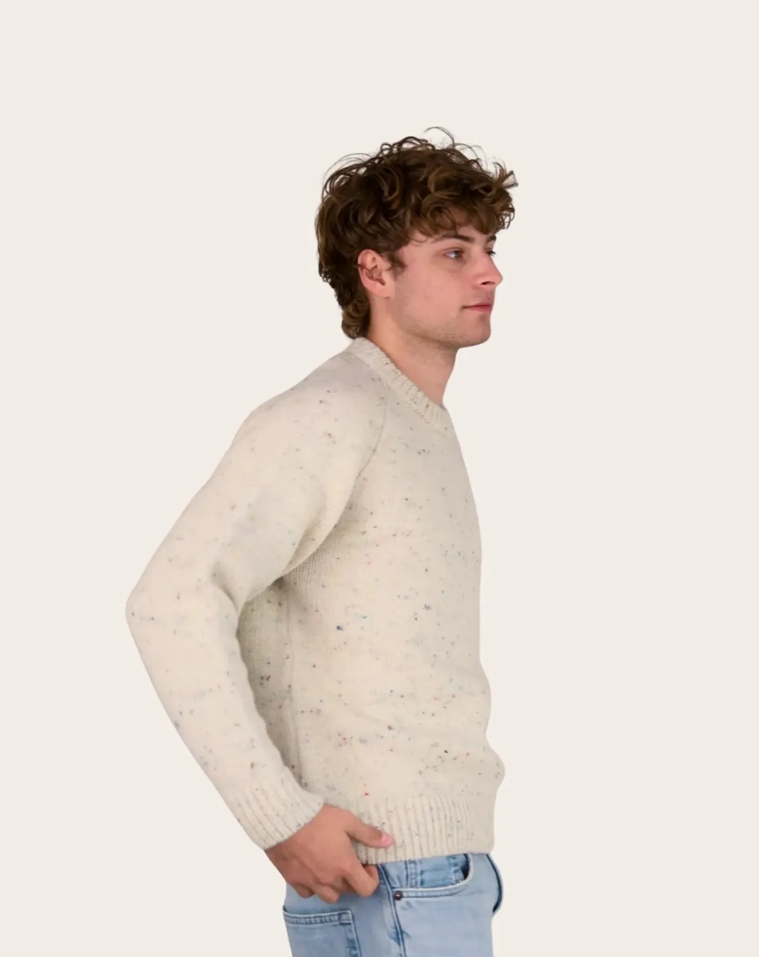 Raglan Chunky Wool Sweater