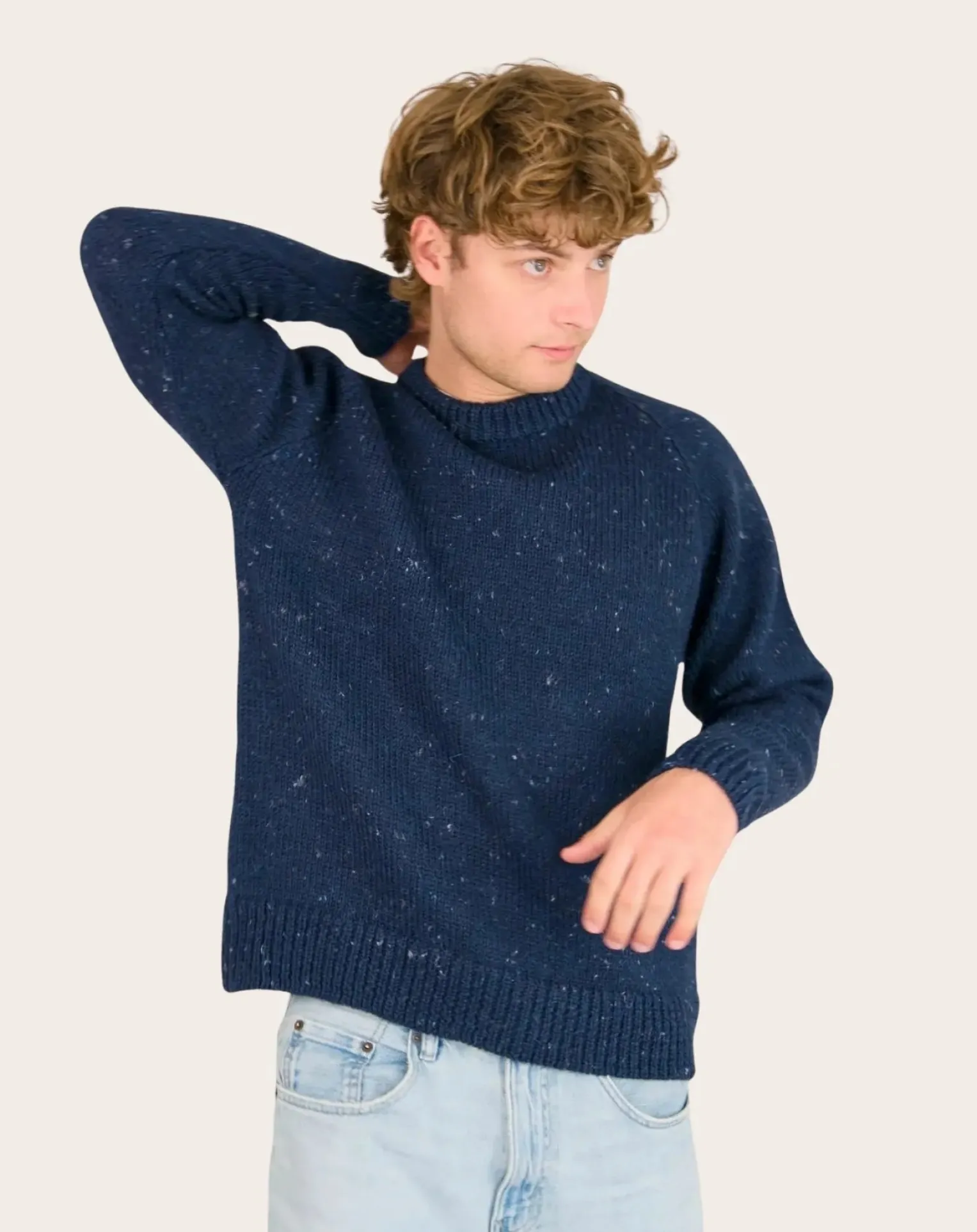 Raglan Chunky Wool Sweater