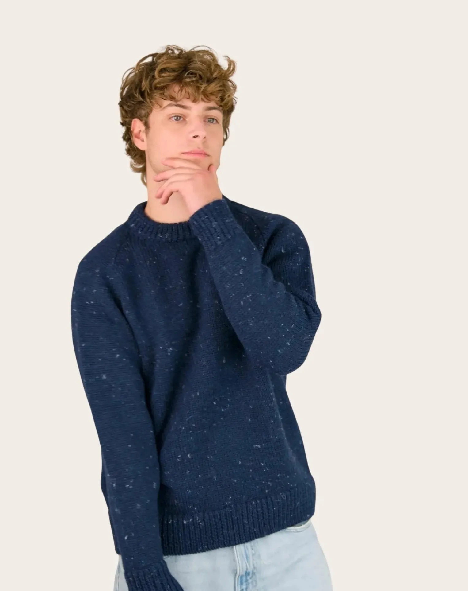 Raglan Chunky Wool Sweater