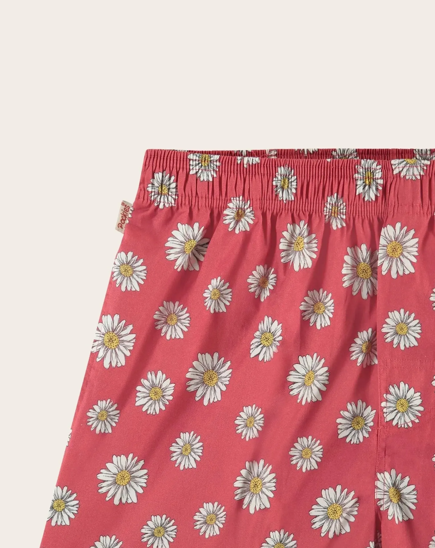 Red Flowers Organic Cotton boxer shorts