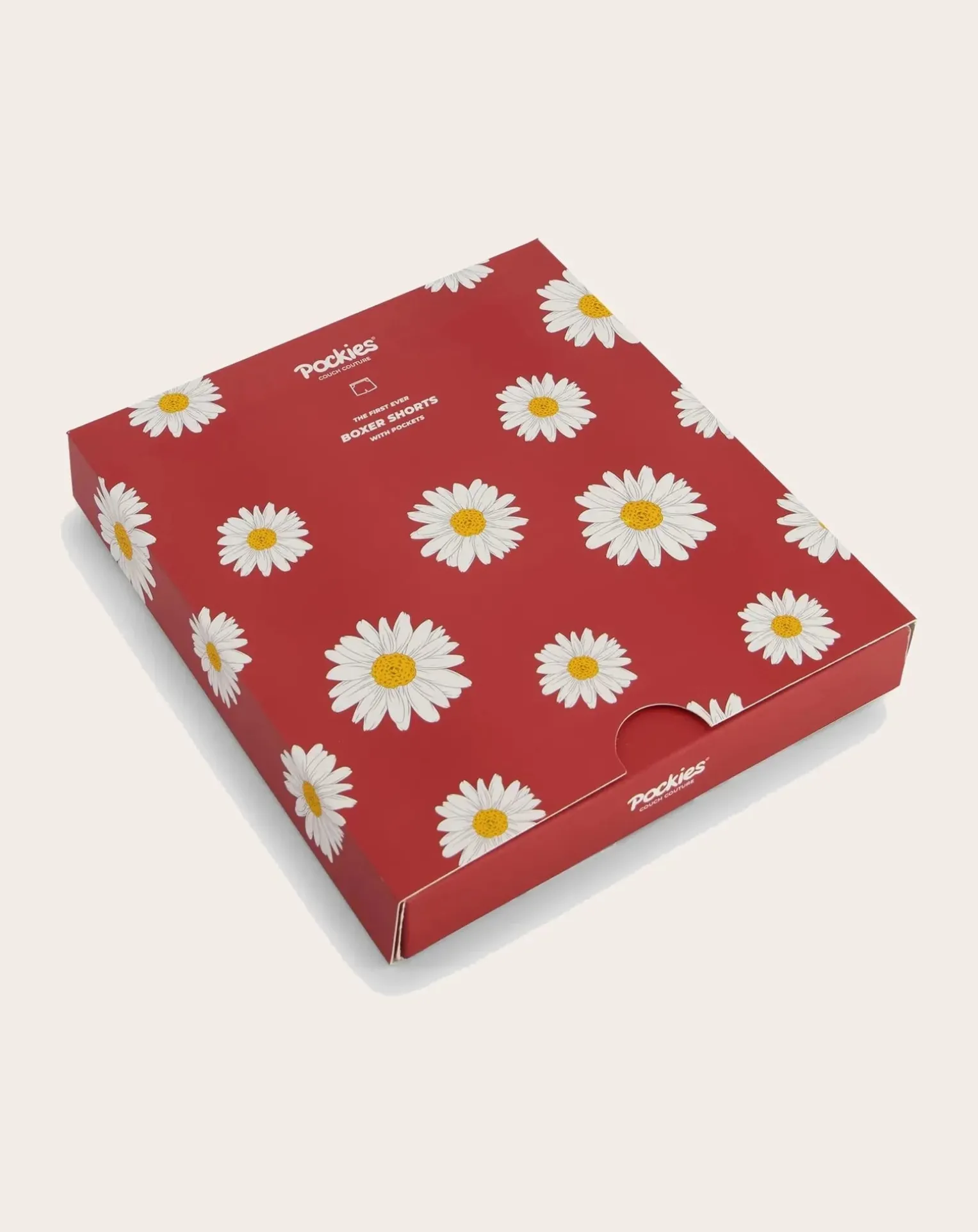 Red Flowers Organic Cotton boxer shorts